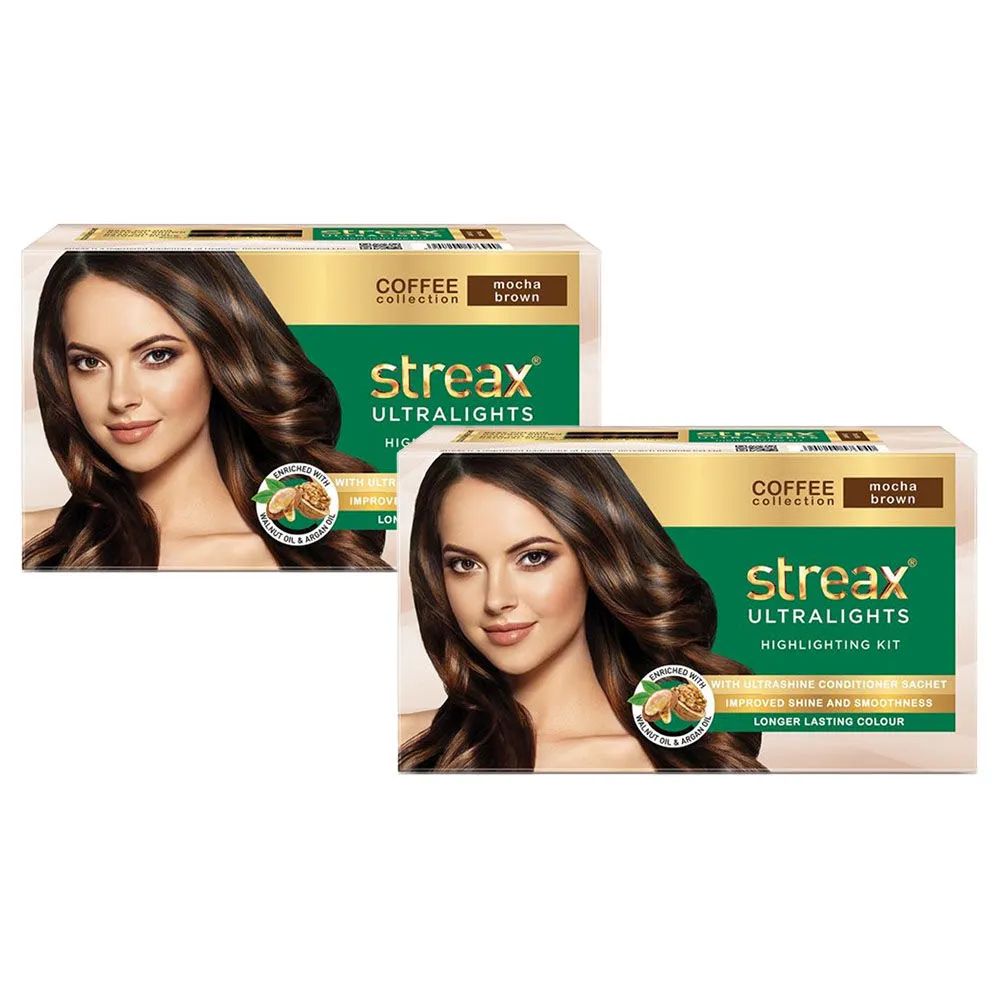 Streax Coffee Collection Ultralights Highlighting Kit - Mocha Brown Pack Of 2