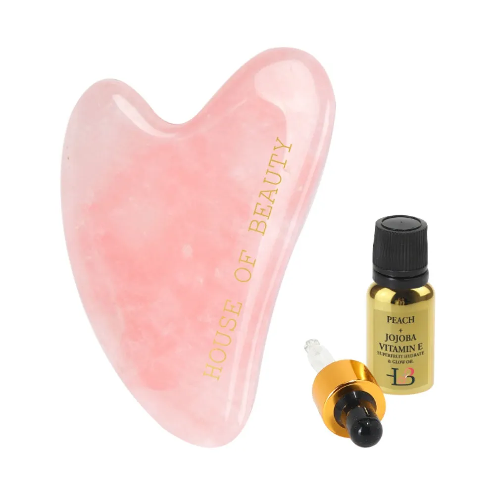 House Of Beauty Rose Quartz Gua Sha