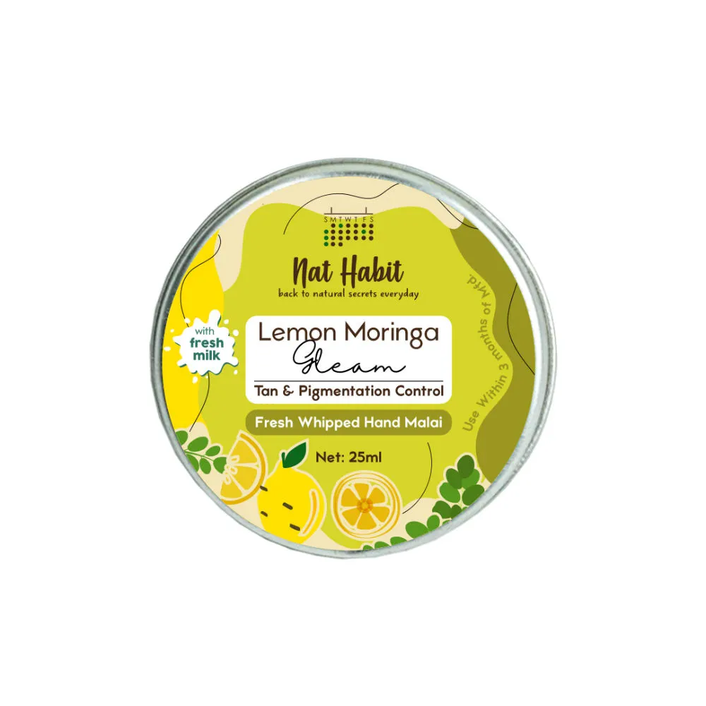 Nat Habit Lemon Moringa Tan & Pigmentation Control Fresh Whipped Malai Hand Cream