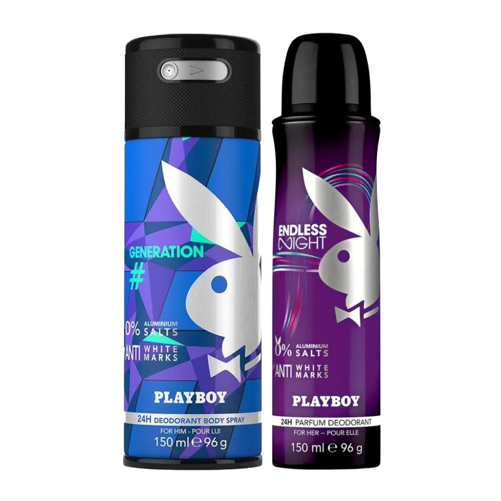 Playboy Generation Man + Endless Night Women Deo Combo Set