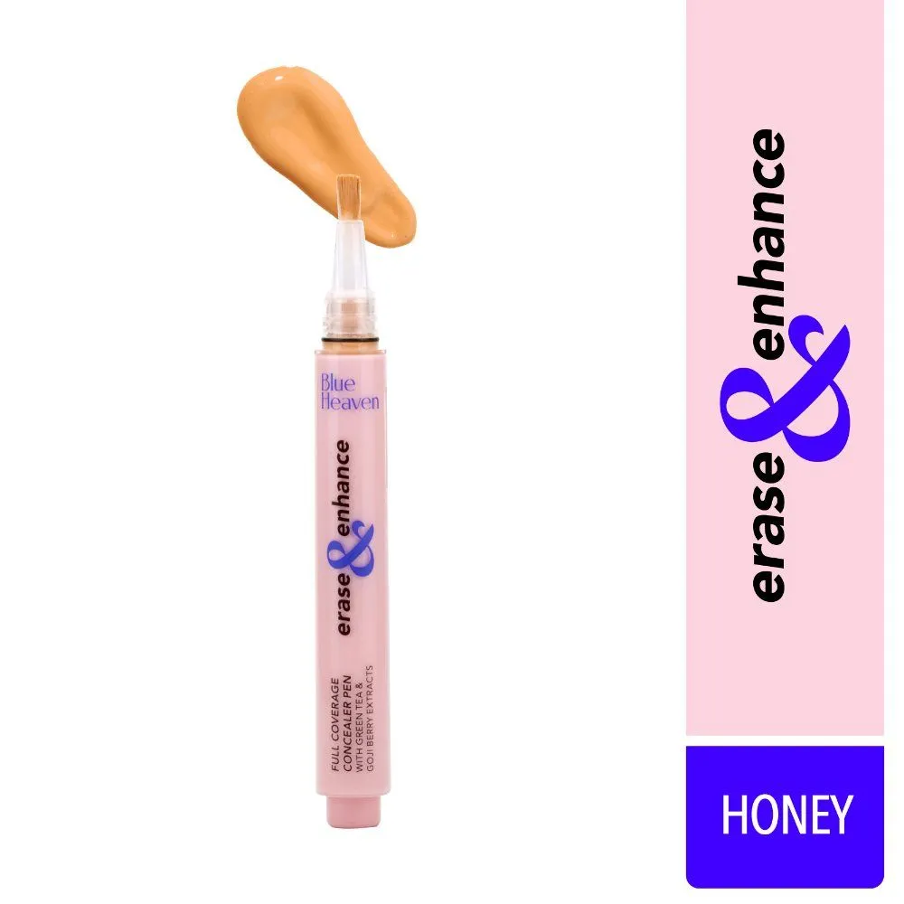 Blue Heaven Erase & Enhance Full Coverage Concealer Pen - Honey