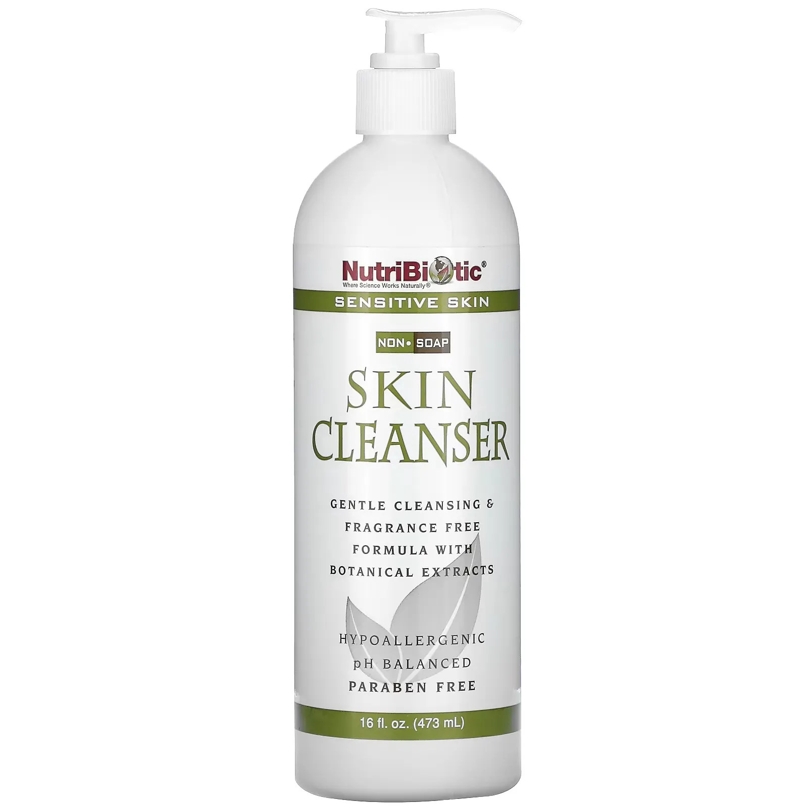 Skin Cleanser, Non-Soap, Fragrance Free, 16 fl oz (473 ml)