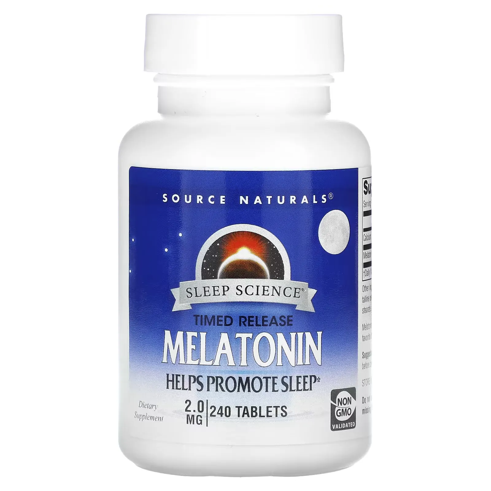 Melatonin, Timed Release, 2 mg, 240 Tablets