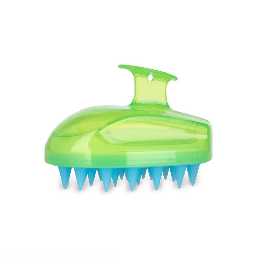 Streak Street Hair Scalp Massager & Shampoo Brush - Green - Promotes Hair Growth