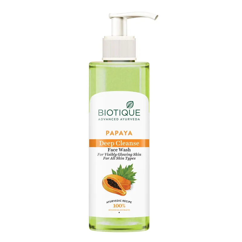 Biotique Bio Papaya Visibly Flawless Face Wash For All Skin Types