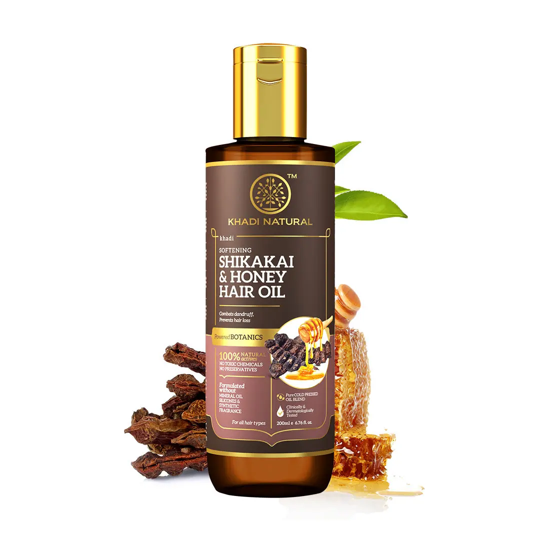 Khadi Natural Shikakai & Honey Hair Oil| Control Hair Lose - (200ml)