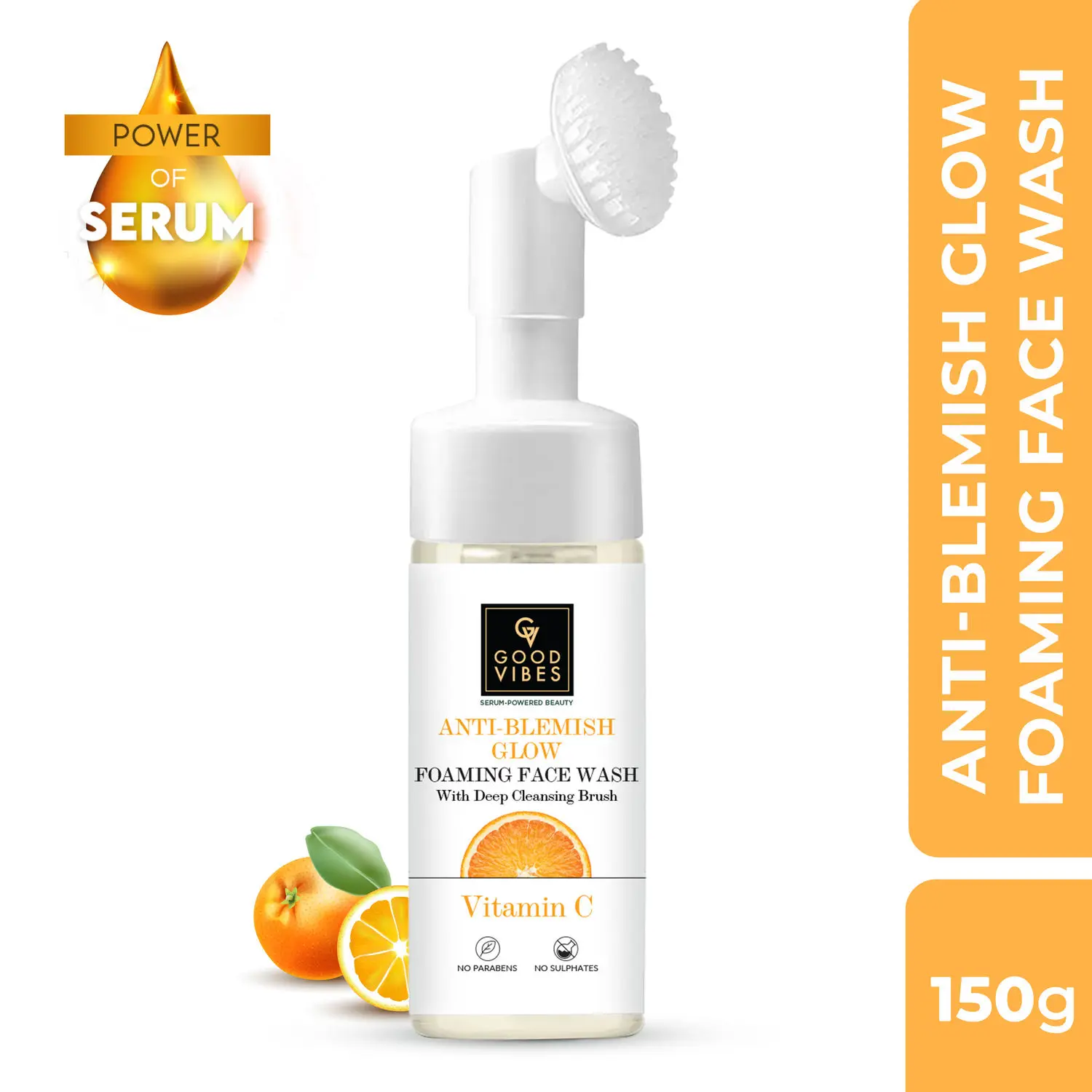 Vitamin C Foaming Facewash With Deep Cleansing Brush