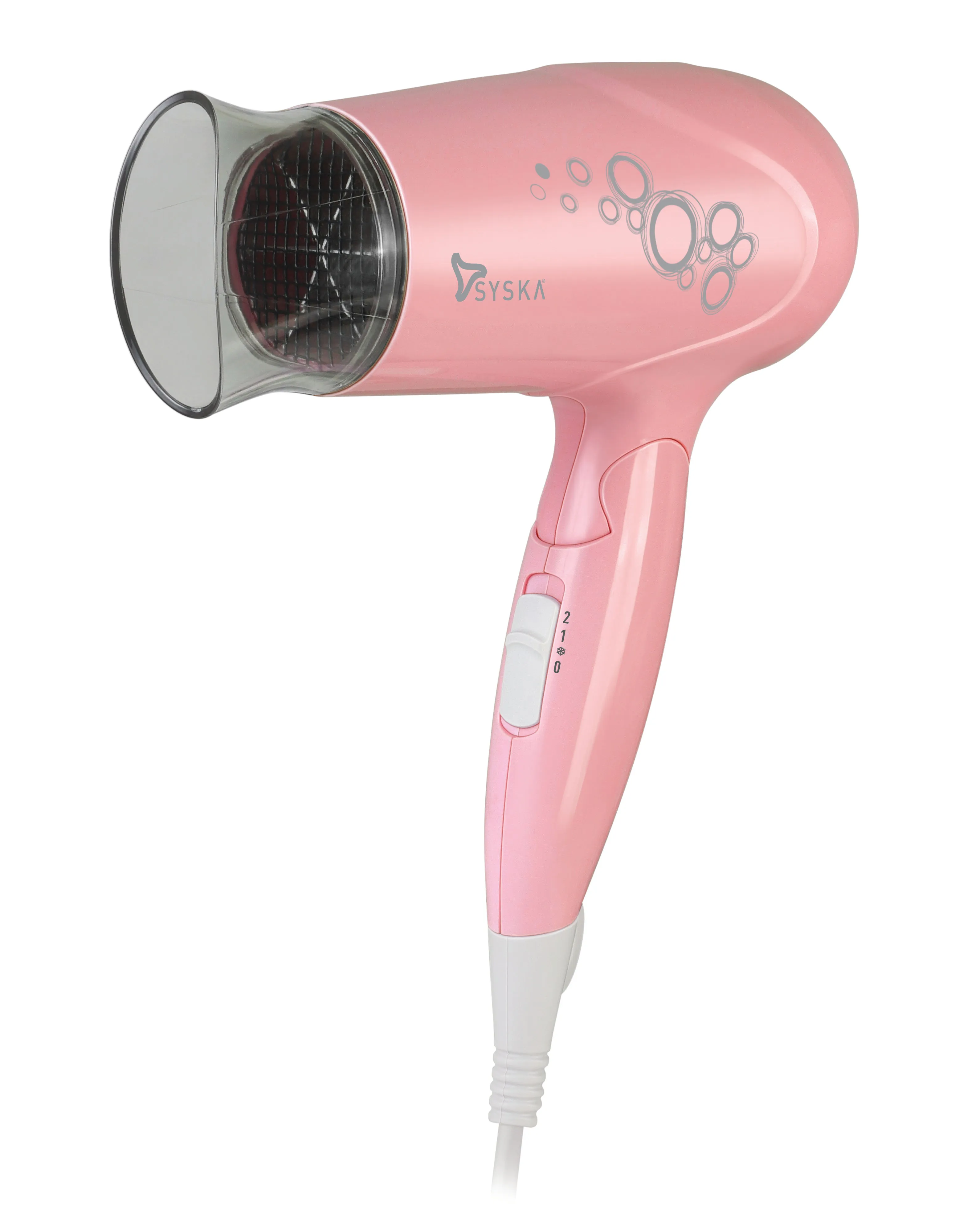 SYSKA Hd1620 Trendsetter 1200watt Hair Dryer With Foldable Handle (pink)