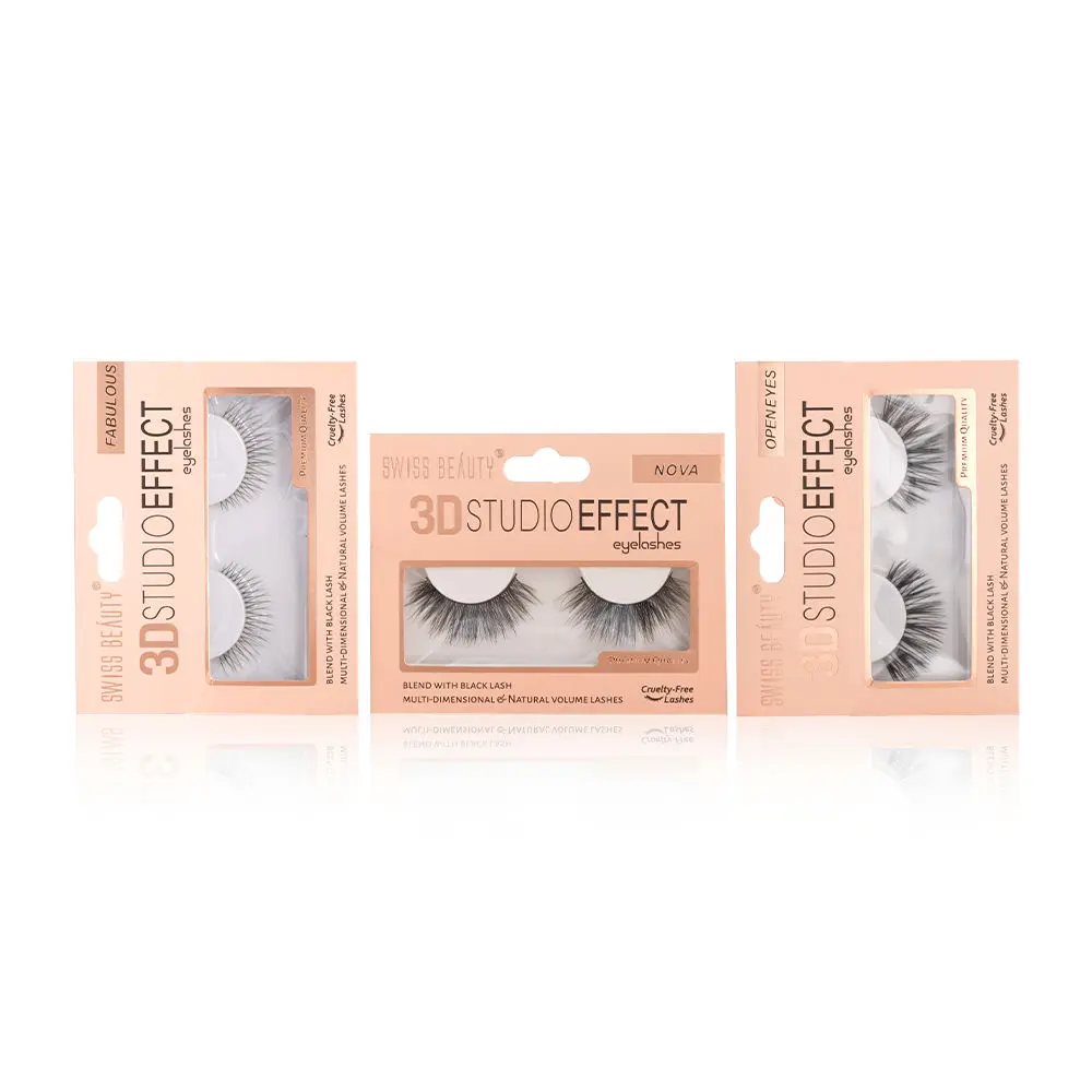 Swiss Beauty Eyelashes Pack of 3|Nove Eyelashe| Fabulous Eyelashes|Open Eye Eyelashe