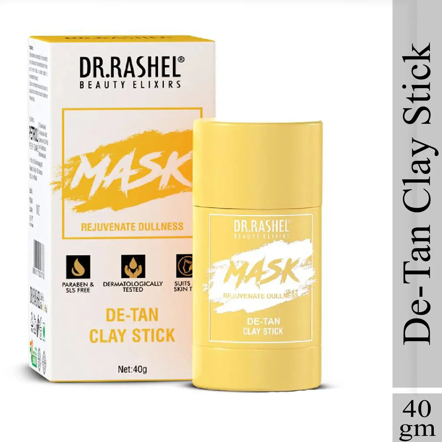 Dr.Rashel De-Tan Clay Stick Mask Rejuvenate Dullness (40gm)