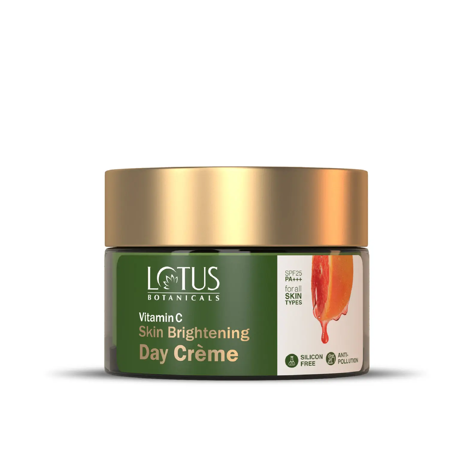 Lotus Botanicals Skin Brightening Day Cream | Vitamin C | SPF 25 | PA+++ | Lightweight | Silicon & Chemical Free | All Skin Types | 50g