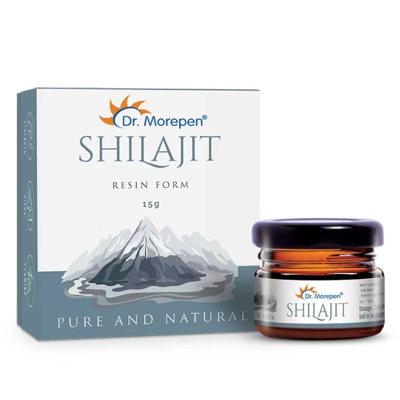 Dr. Morepen Natural & Pure Shilajit Resin, Ayurvedic Energy Booster & Stamina Enhancer