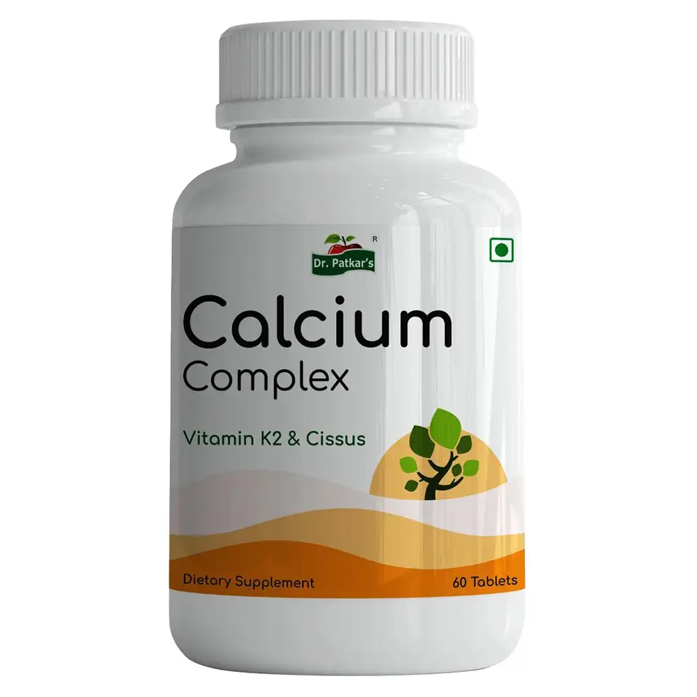 Dr. Patkar's Calcium Complex with Vitamin K2 and Cissus,  60 tablet(s)  Unflavoured