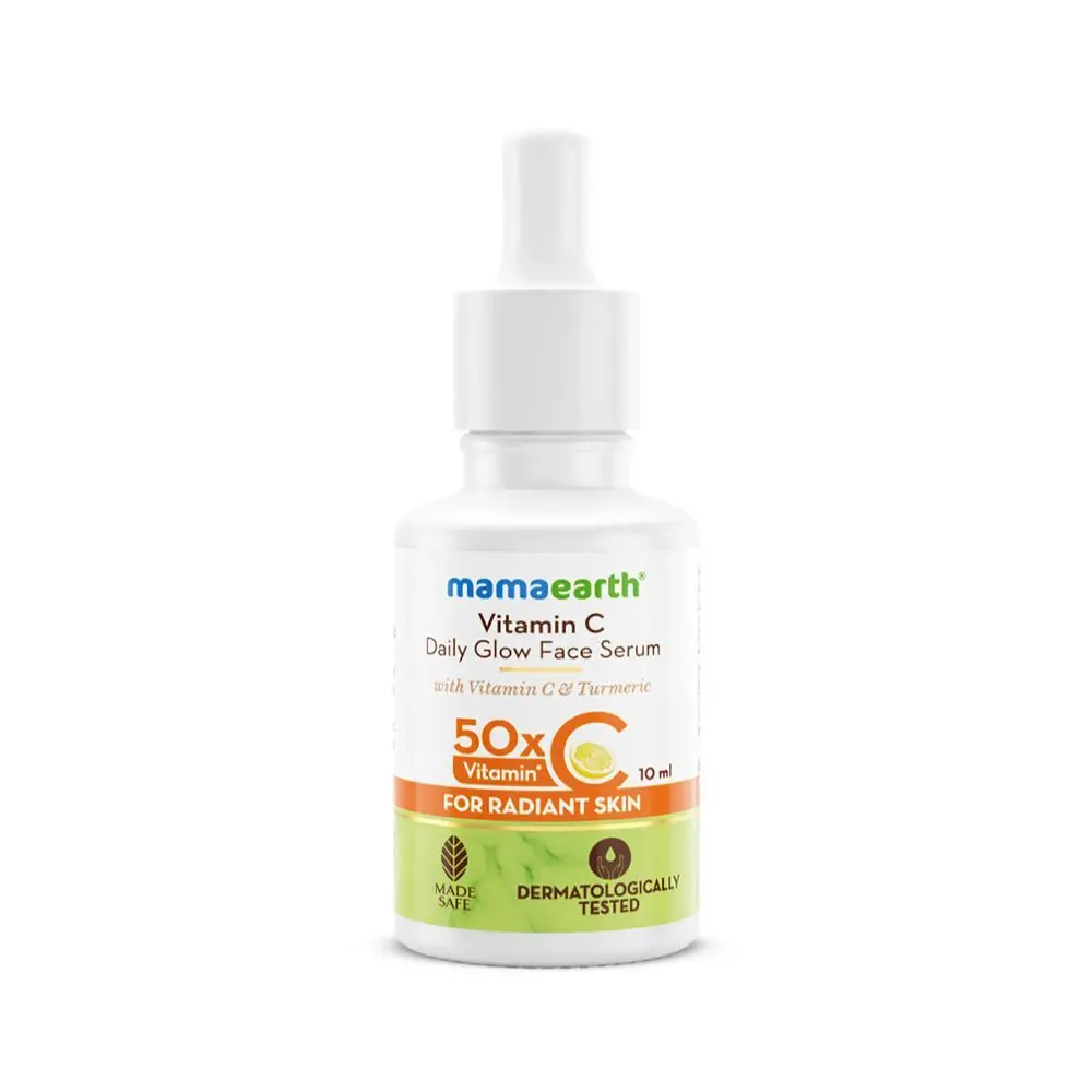 Mamaearth Vitamin C Daily Glow Face Serum With Vitamin C & Turmeric for Radiant Skin - 10 ml