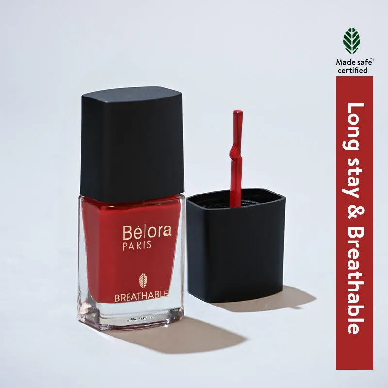 Belora Paris Breathable Made Safe Longstay Nail Polish - 10 Uniquely You