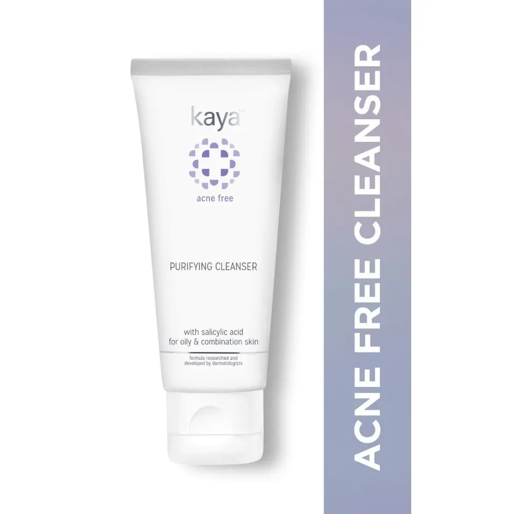 Kaya Acne Free Purifying Cleanser Salicylic Acid face wash for pimple-prone combination oily skin 50 ml