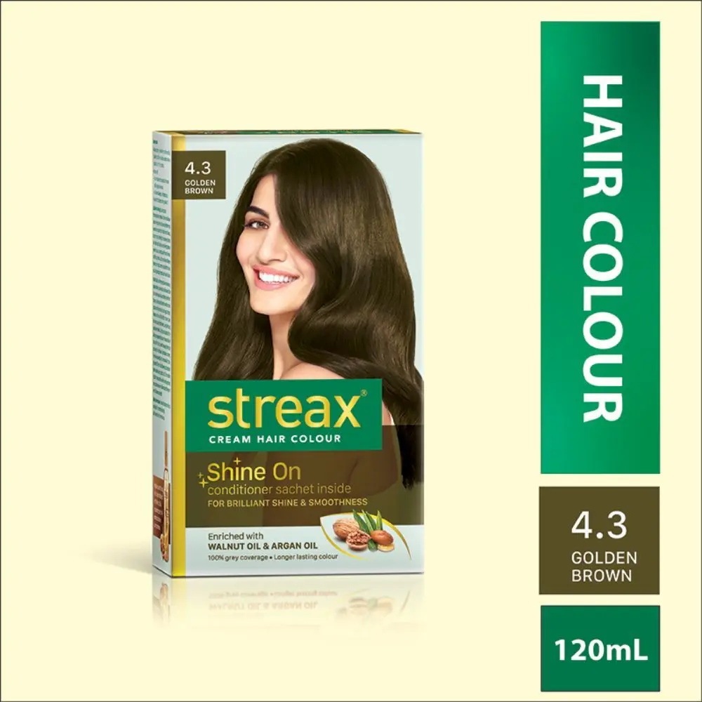 Streax Hair Colour - Golden Brown (120 ml)