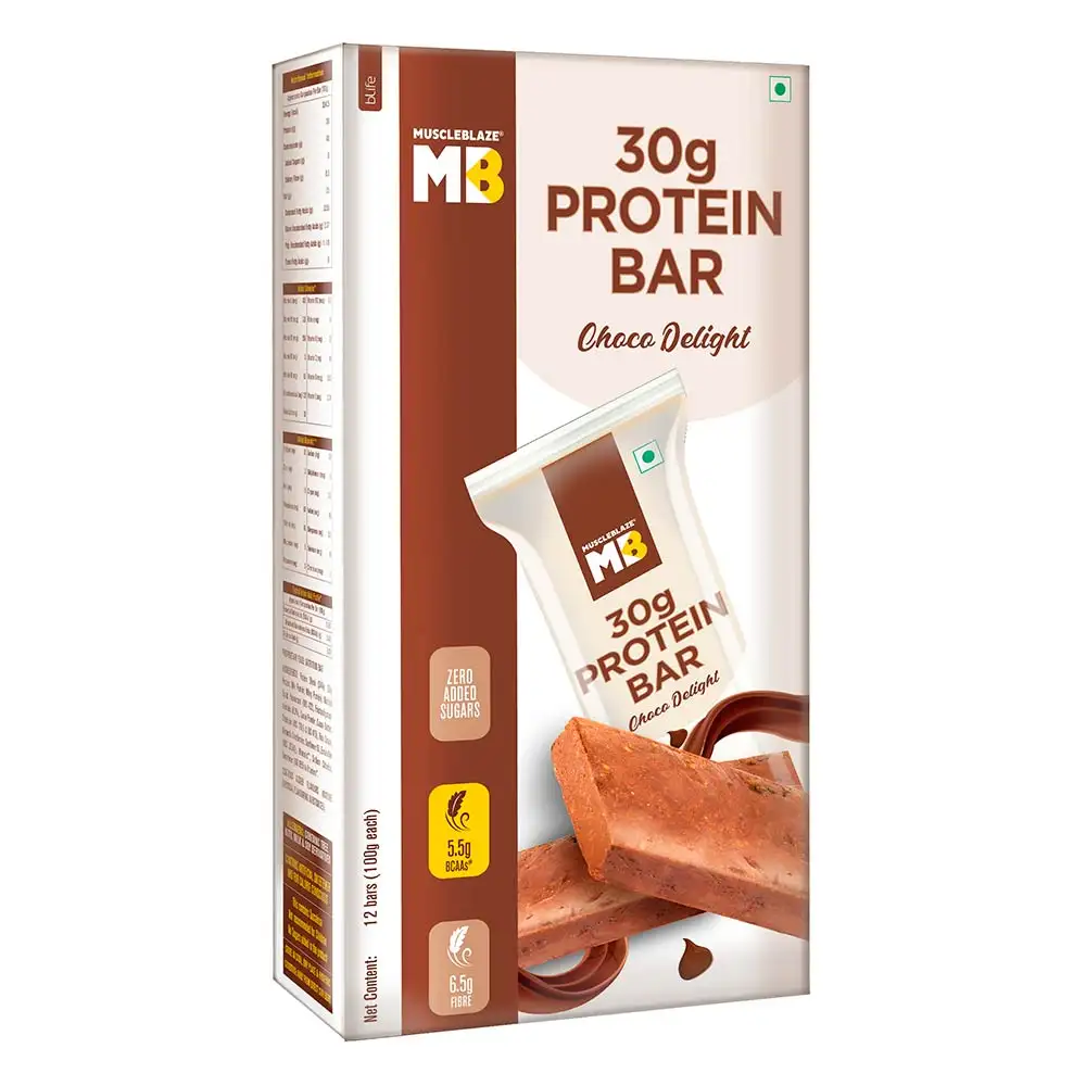 MuscleBlaze Hi-Protein Bar (30g Protein),  12 bar(s)  Choco Delight