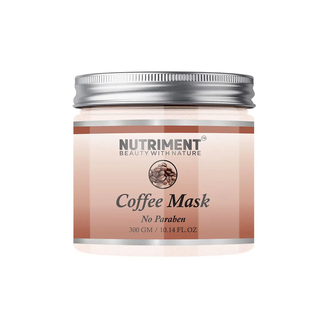 Nutriment Coffee Mask for Hydrating Skin, Removing Oil and Improves Pores, Paraben Free 300gram, Suitable for all Skin Types