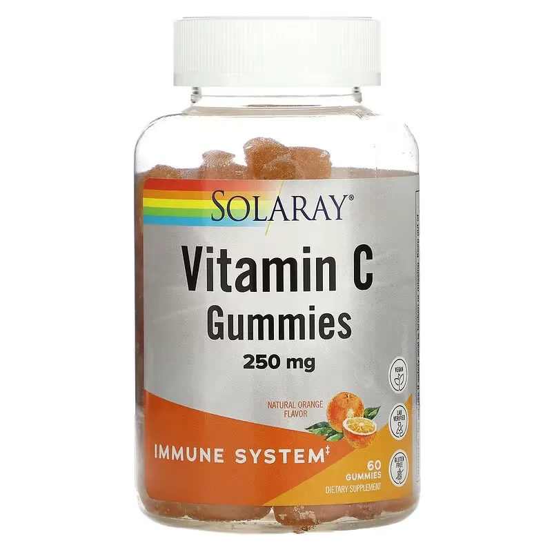 Vitamin C Gummies, Natural Orange, 125 mg, 60 Gummies