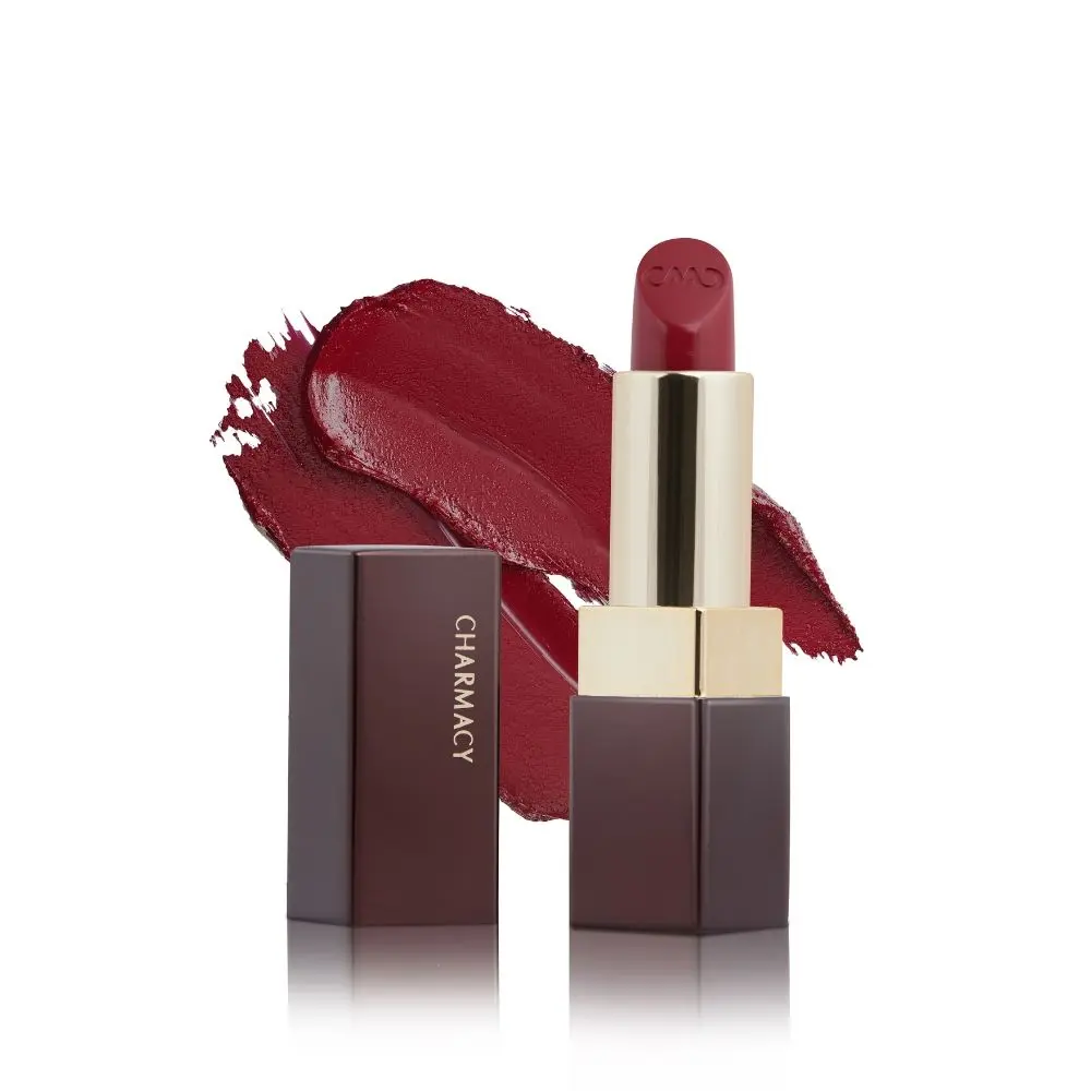 Charmacy Milano Luxe Creme Lipstick (Plum) - 3.8 g, Moisturised & Hydrating Lips, Highly Pigmented, Light Weight Lipstick, Single Stroke Coverage, Non-Toxic, Vegan, Cruelty Free