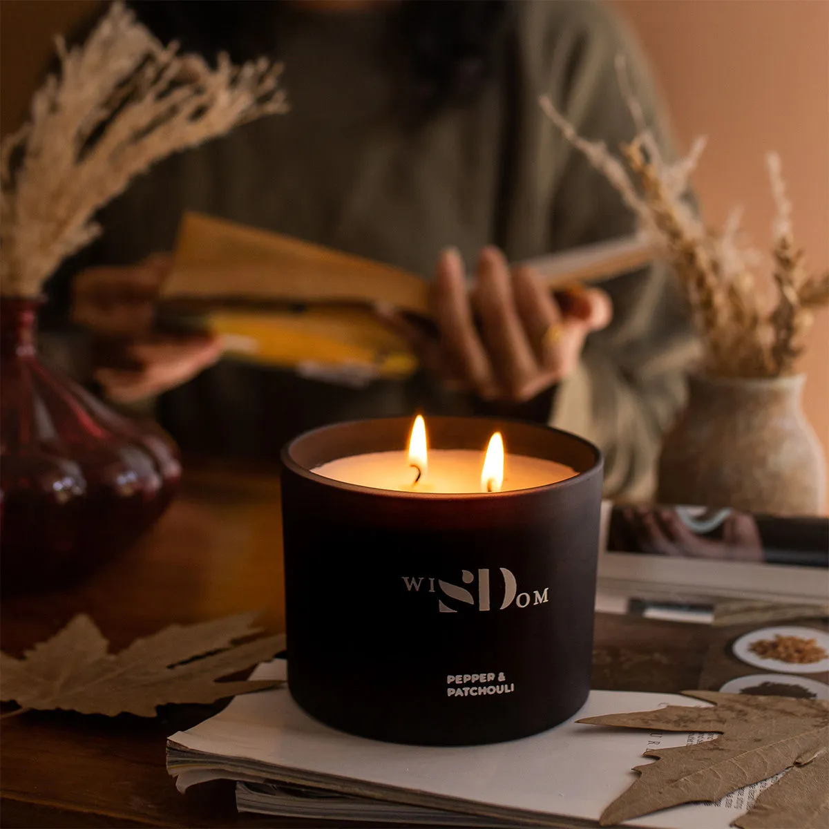 wiSDom by Sheetal Desai Pepper & Patchouli Luxury Scented Candle