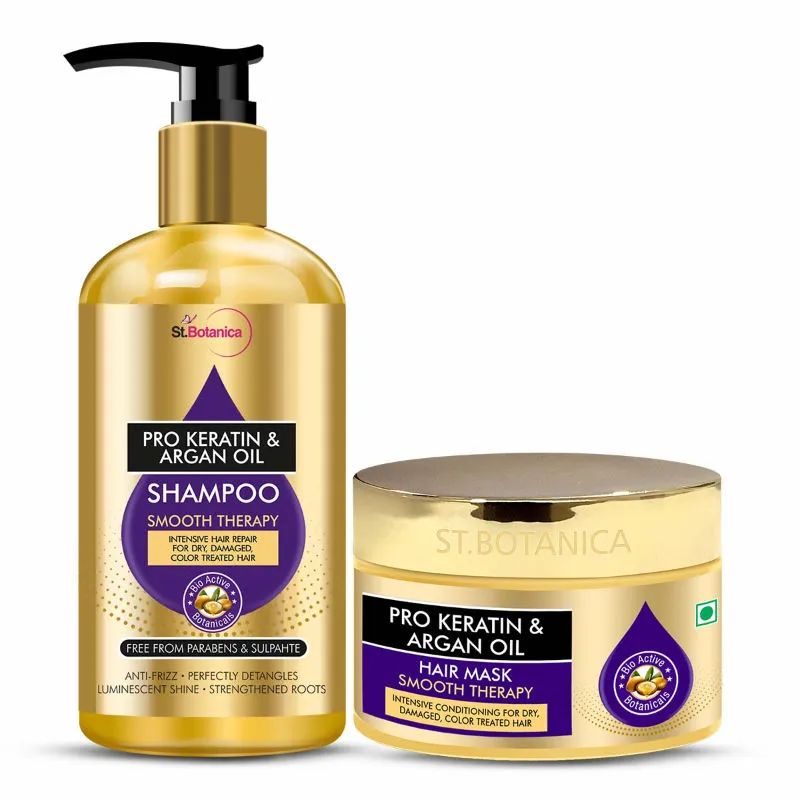 St.Botanica Pro Keratin And Argan Oil Shampoo + Hair Mask