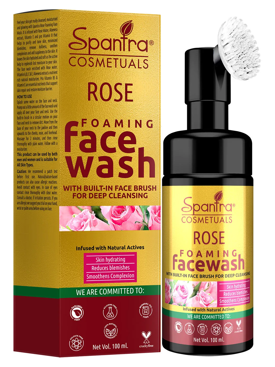 Spantra Rose Foaming Face Wash