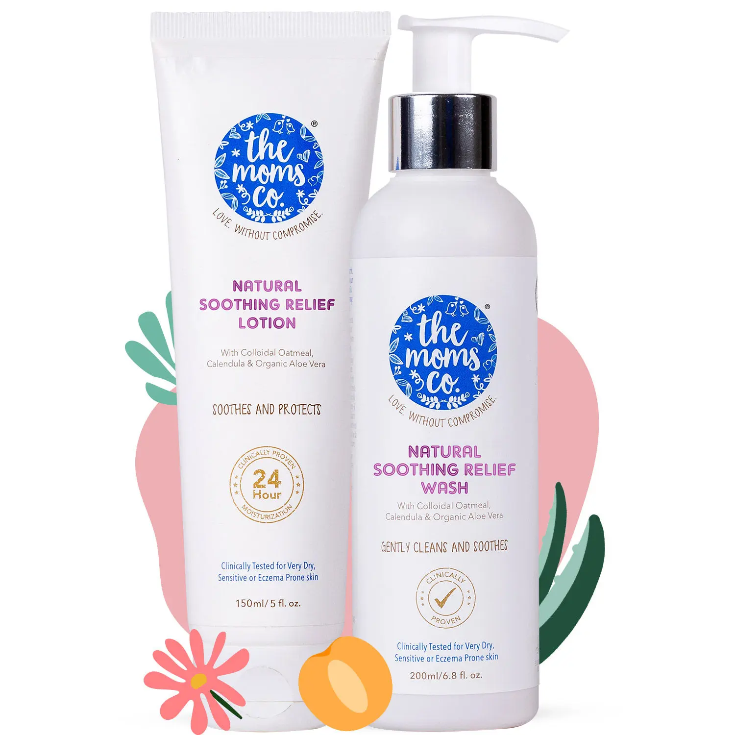 The Moms Co. Natural Soothing Relief Bundle (Pack Of Each RW 200 ml + RL 150 ml)