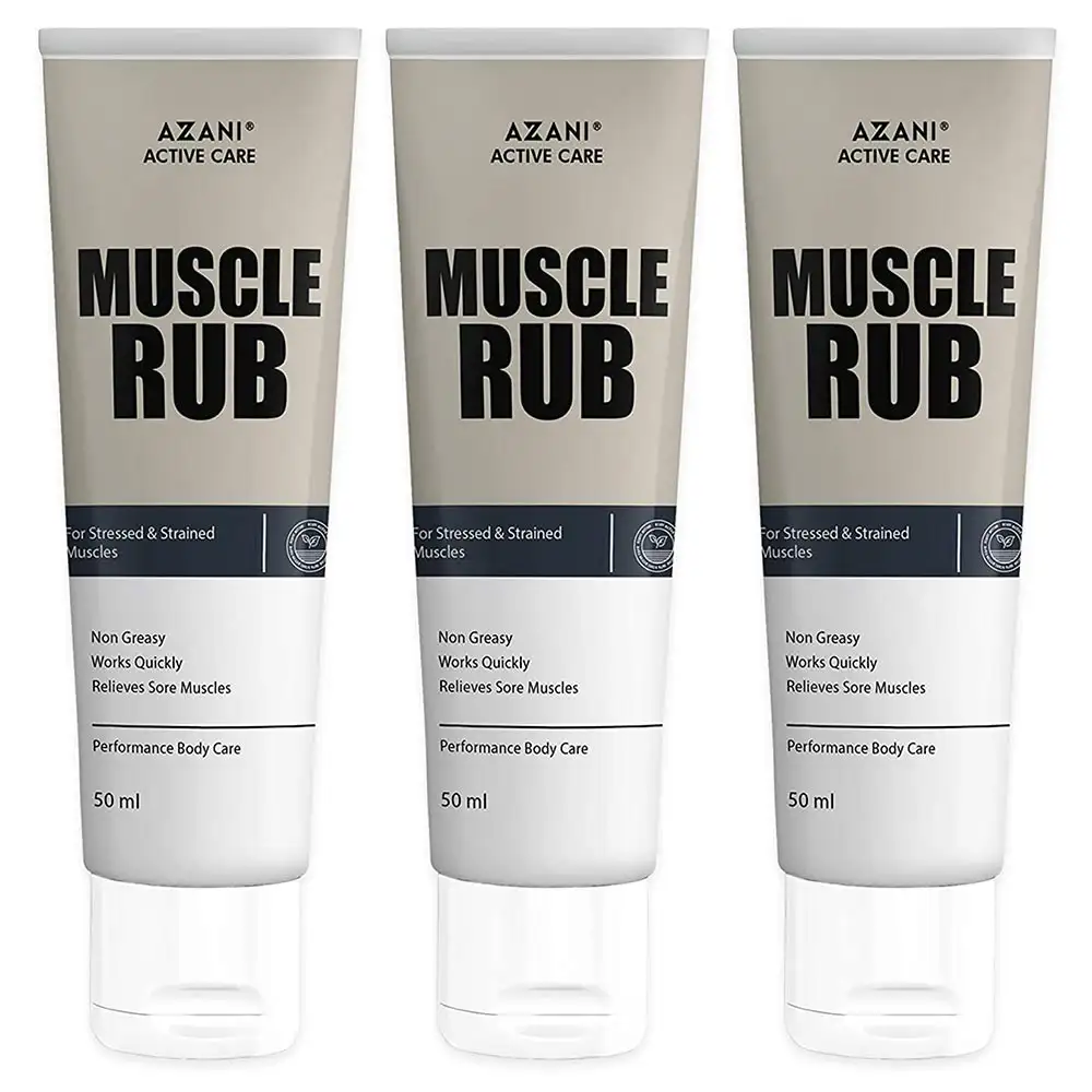 Azani Active Care Muscle Rub (Pack of 3),  50 ml