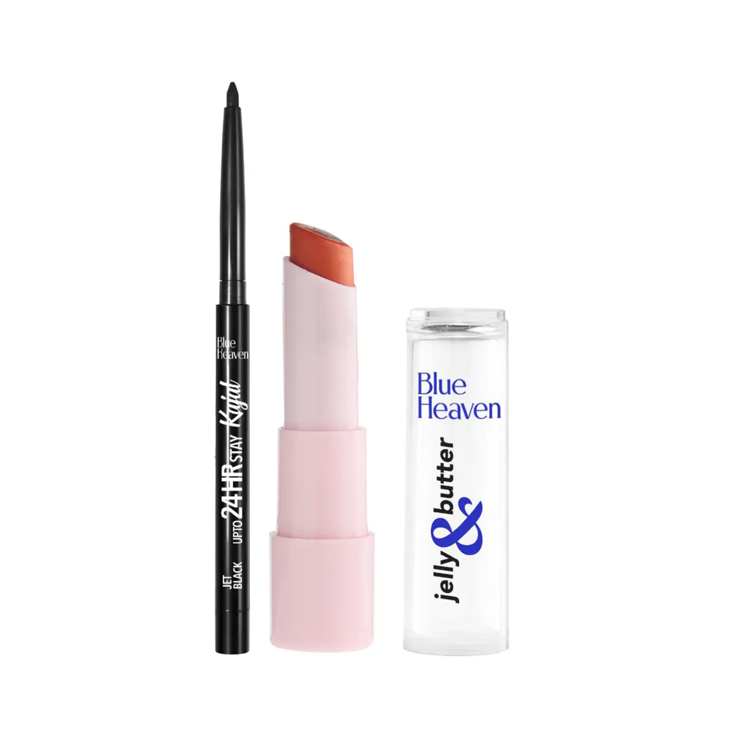 Blue Heaven Lip Balm & Kajal Combo - Caramel Brown