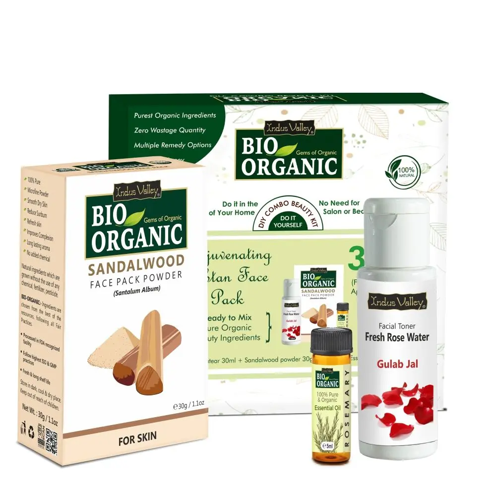 Indus Valley Bio Organic Rejuvenating Ubtan Face Pack DIY Kit