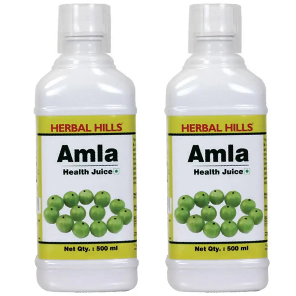 Herbal Hills Amla Health Juice (Combo),  Natural  0.5 L