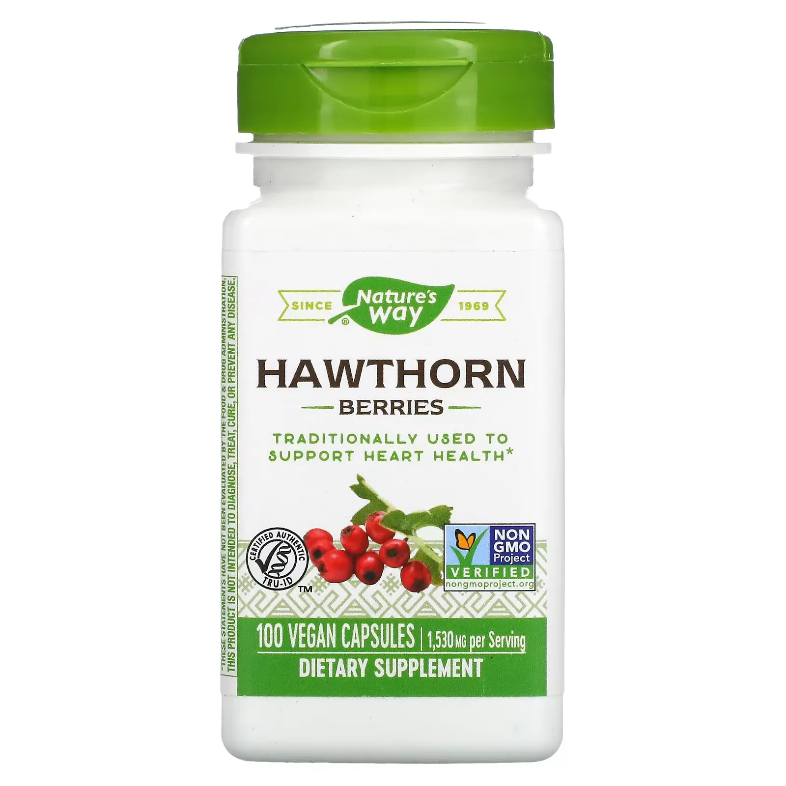 Hawthorn Berries, 510 mg, 100 Vegan Capsules