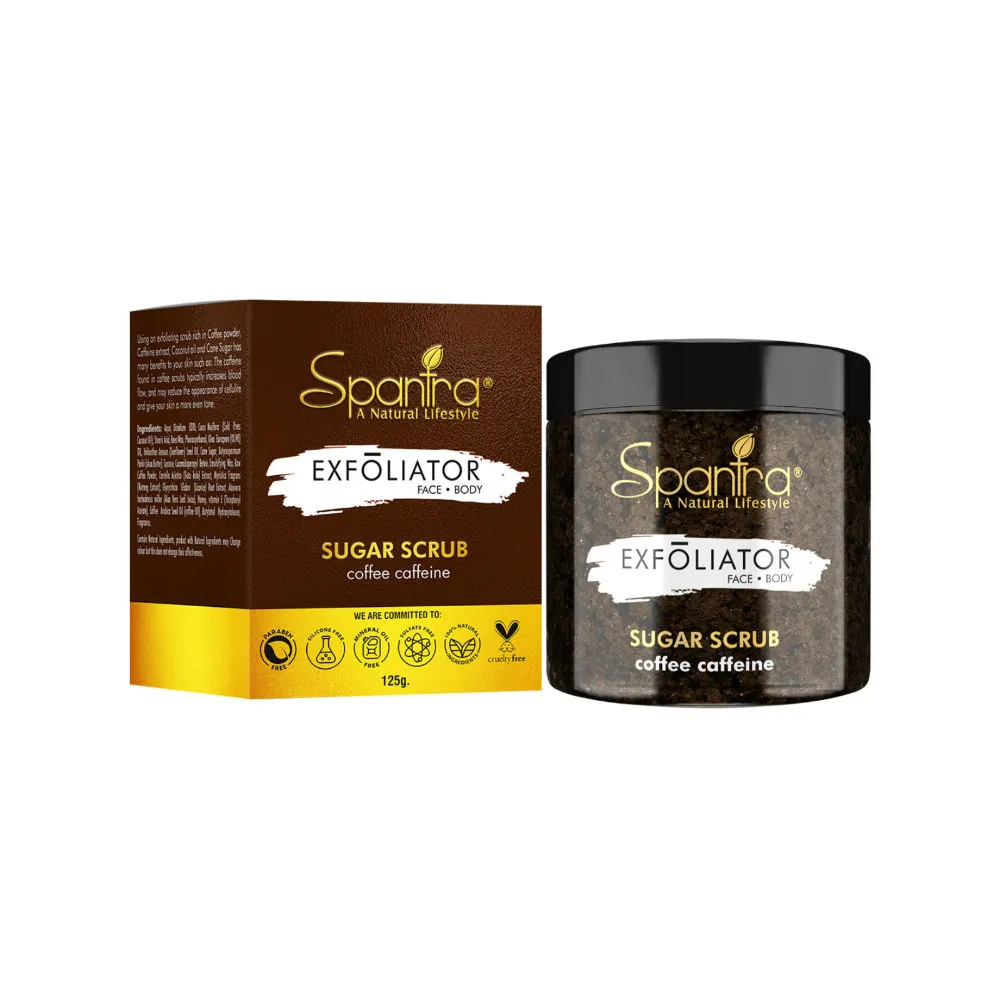 Spantra Exfoliator Coffee Caffeine Sugar Scrub