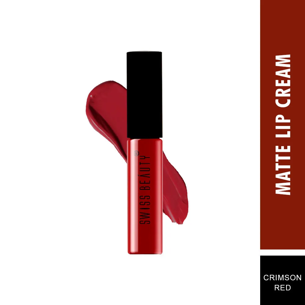 Swiss Beauty Soft Matte Lip Cream - 27 Crimson Red