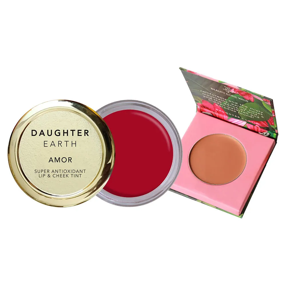 Daughter Earth Concealler (Latte) + Lip And Cheek Tint (Amor)