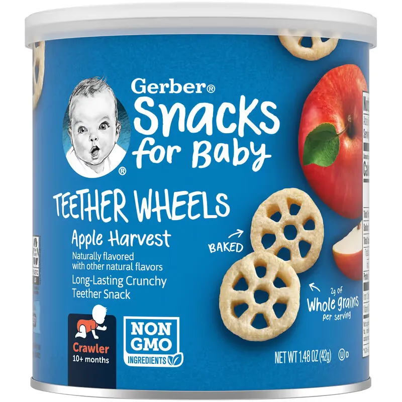 Snacks for Baby, Teether Wheels, 10+ Months, Apple Harvest, 1.48 oz (42 g)