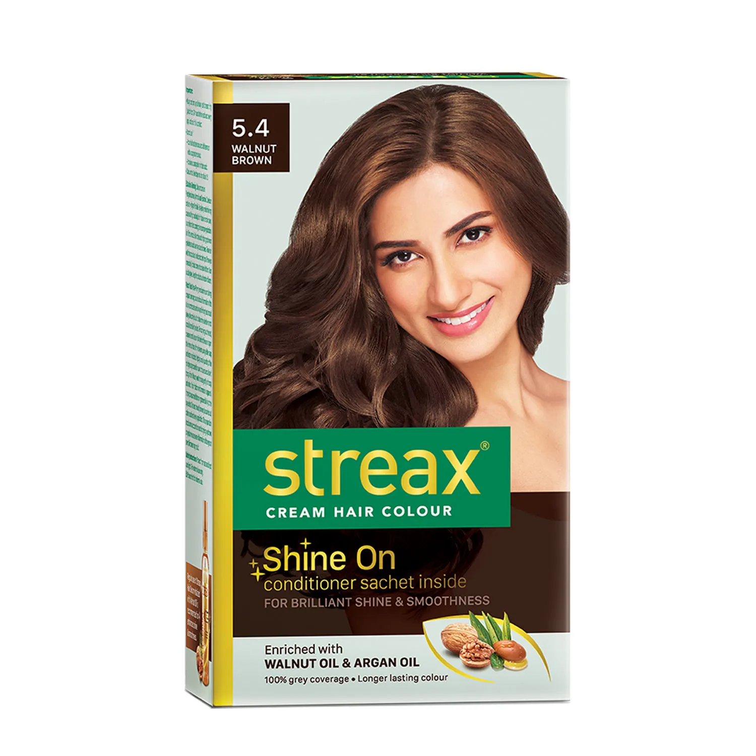 Streax Hair Colour - Walnut Brown 5.4(25ml+35gm)