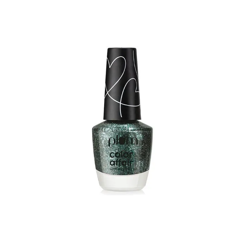 Plum Color Affair Nail Polish All That Glitters Collection - Emerald Sheen - 168