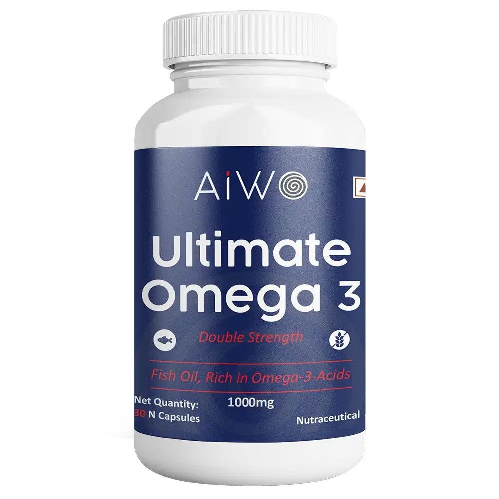 Aiwo Ultimate Omega 3 Double Strength,  30 capsules