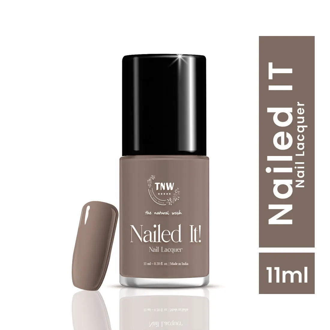 TNW -The Natural Wash Nailed It! - 05: Coffee Colada | Nail Polish | Chip Resistant | Pigmented | Long Lasting | Quick Drying | Preety nails |11ml