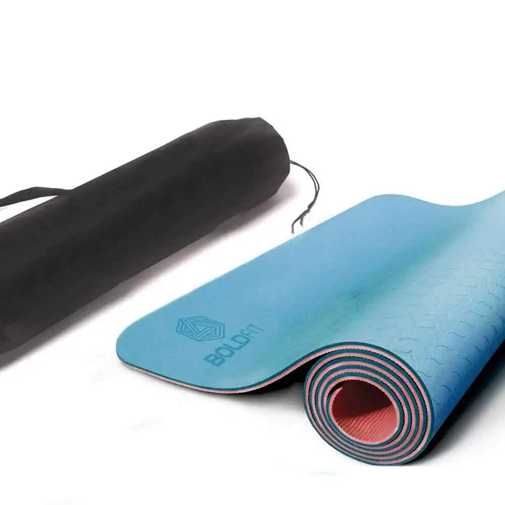 Boldfit Pro Grip Yoga Mat,  Blue & Pink  4.5 mm