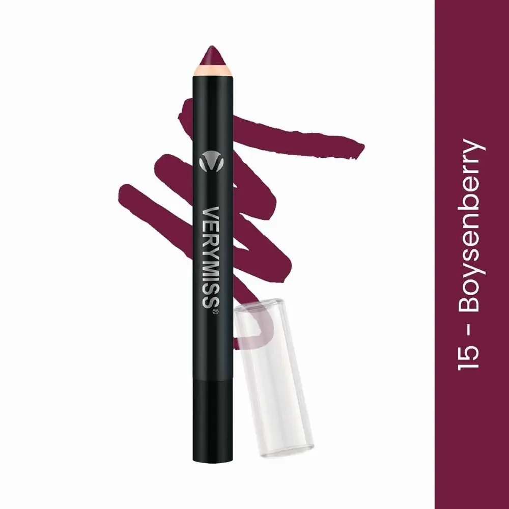 Verymiss Matte Lip Crayon Lipstick - 15 Boysenberry 2.8 gm