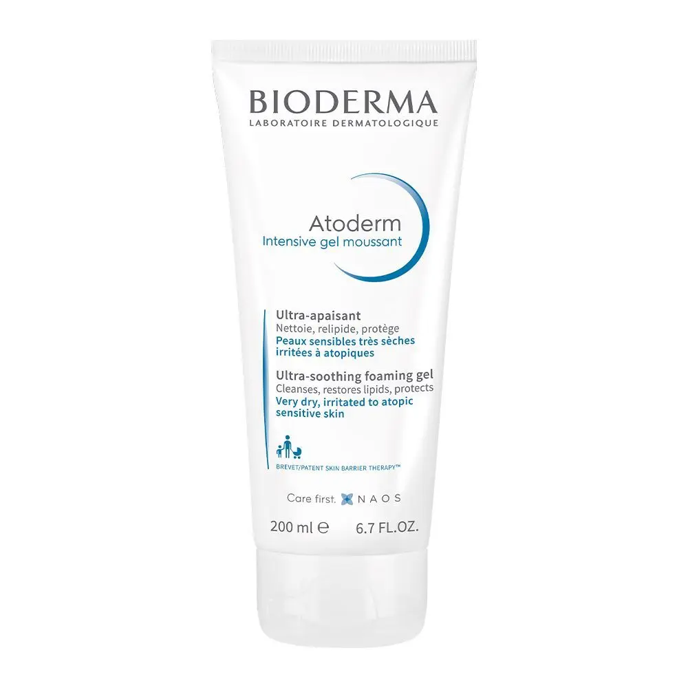 Bioderma Atoderm Intensive Face And Body Gel Wash For Infants, Babies,Teens and Adults, 200ml