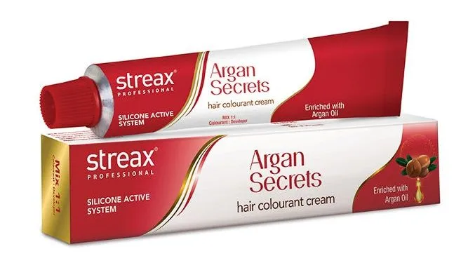 Streax Professional Argan Secrets Hair Colourant Cream - Light Blonde 8