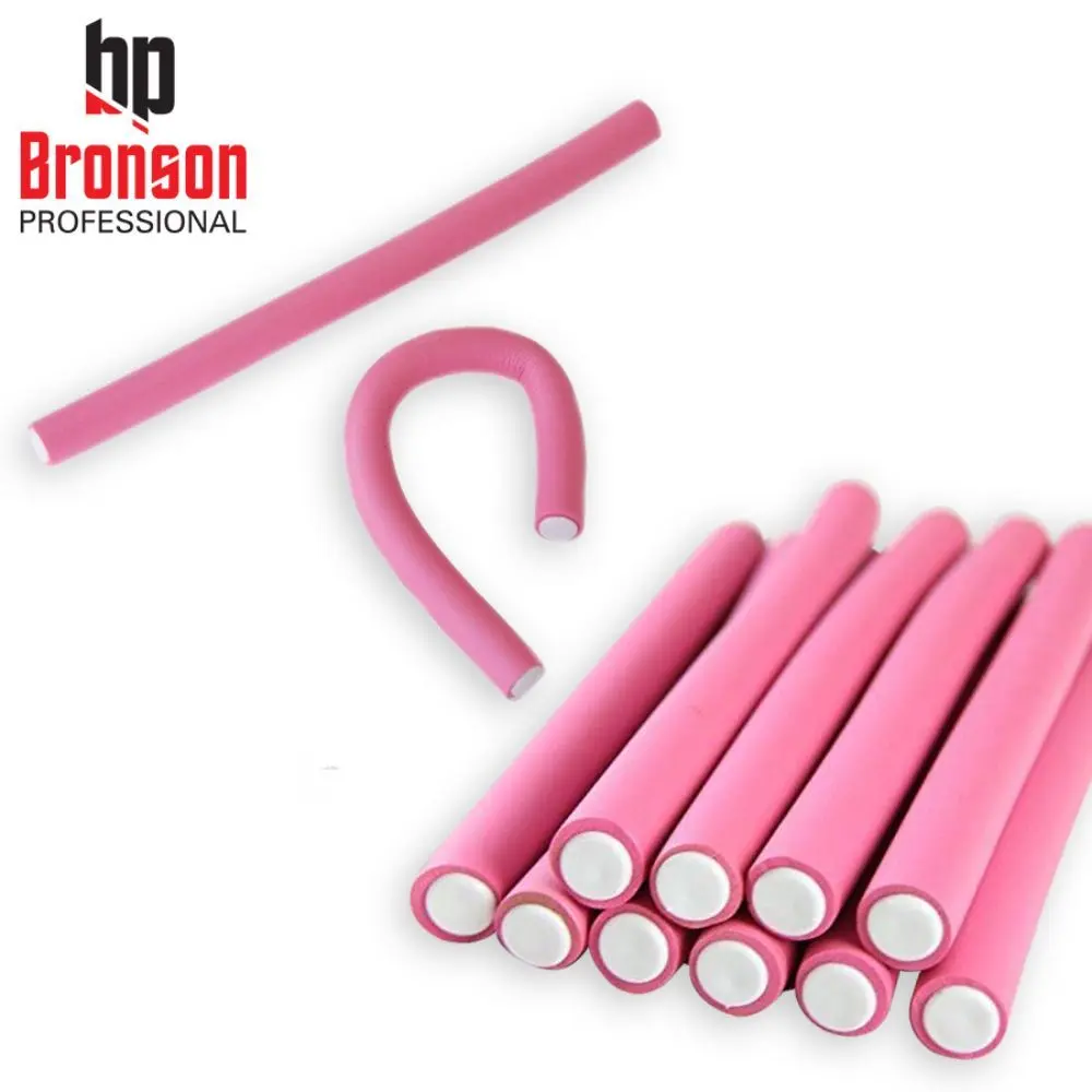 Bronson Professional Hair Curling Rods Roller Hair Sticks - Pack of 10 ( Color May Vary)
