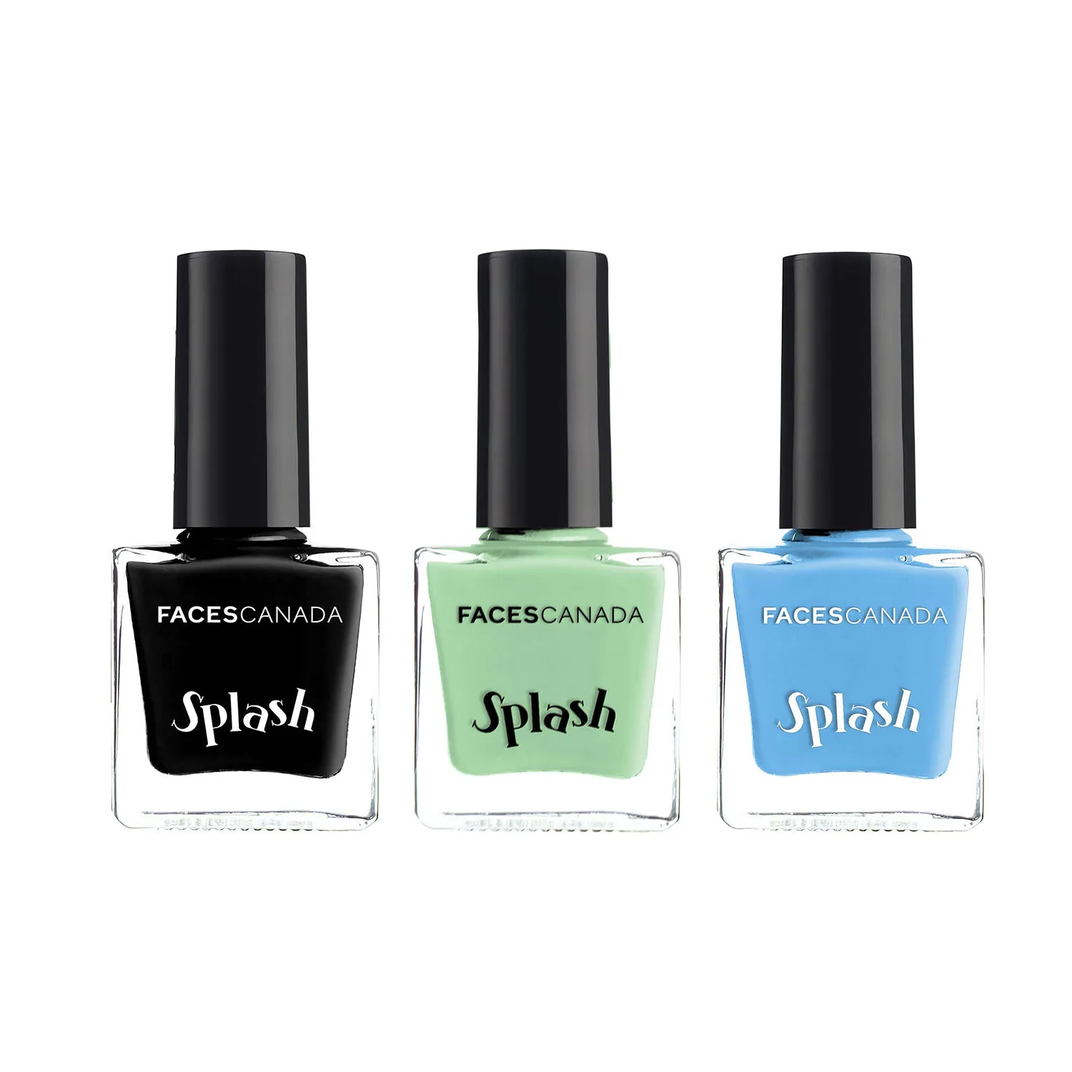 Faces Canada Splash Nail Enamel - Pack of 3