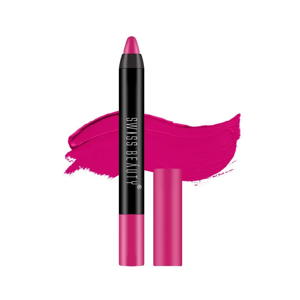 Swiss Beauty Stay on Matte Crayon Lipstick SB-214-09 (Crayon) 3.5g