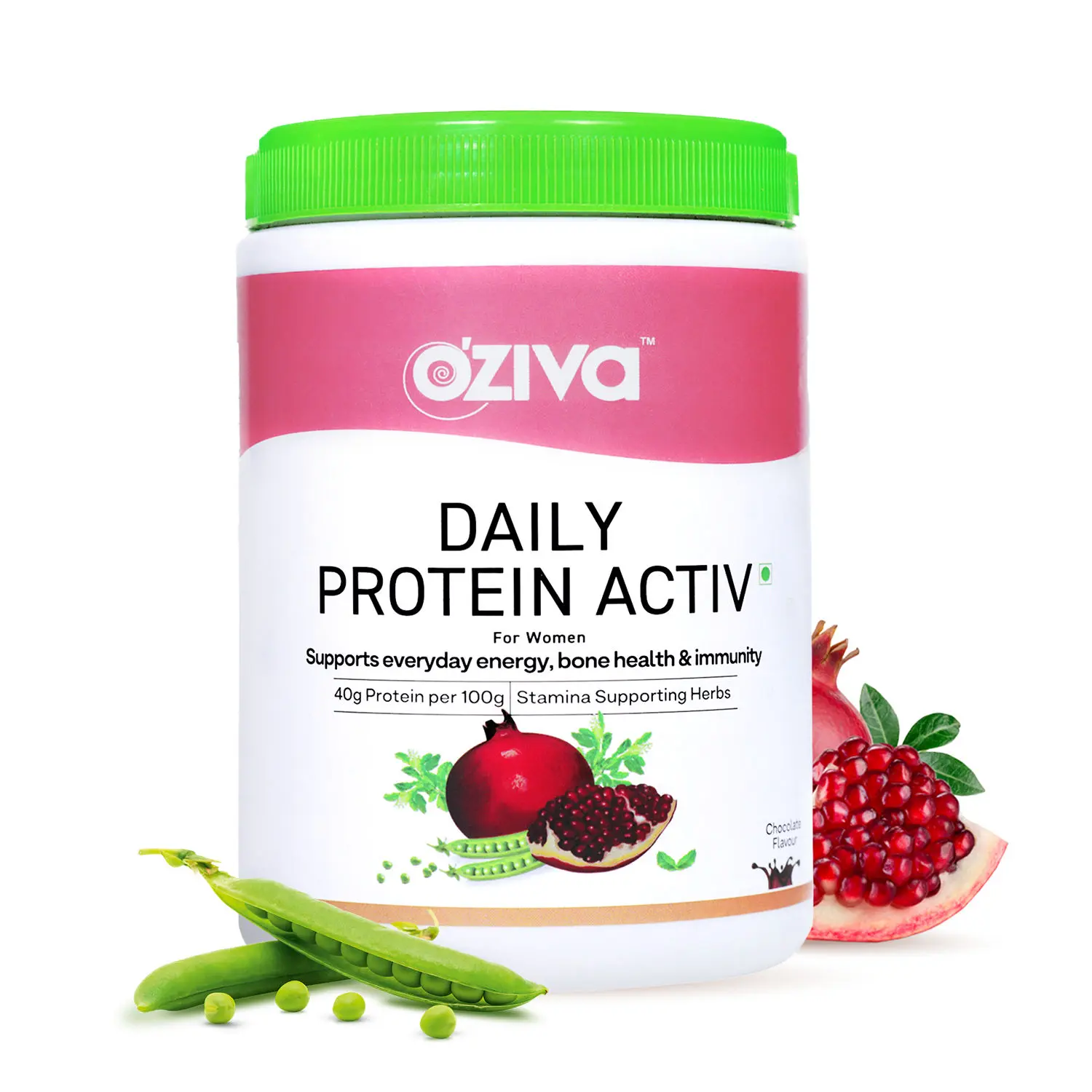 OZiva Daily Protein Activ For Women with Clean Whey Protein, Multivitamins & Probiotics